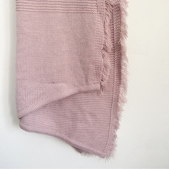 Rebecca Minkoff Knitted Fringe Scarf Purple - Picture 3 of 6